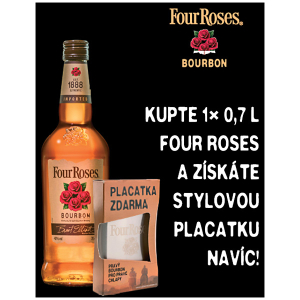 Four Roses 0,7l 40%+Placatka